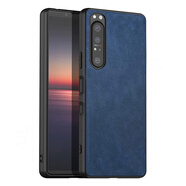 原奘適用索尼Xperia5III手機殼Xperia10ⅢXperia5ⅡACE 皮革巴洛克風(fēng)--藍色 XZ4/Xperia 1
