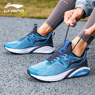 李寧（LI-NING）男鞋運(yùn)動鞋子男春夏季跑步鞋男新款軟底輕便慢跑鞋百搭旅游休閑鞋 夜藍(lán)色 42