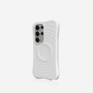 CASETIFY 純色波漾手機殼 MagSafe兼容 硅膠手機殼 適用于蘋果iPhone16/15 Plus/Pro/Max手機保護殼 三星白色Magsafe Samsung Galaxy S24 U