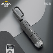 左都（ZUODU）全自動(dòng)雨傘三折大號加固加厚結實(shí)抗風(fēng)折疊傘晴雨兩用男士反向黑傘
