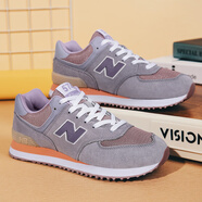 新百倫574學(xué)生新款秋冬款情侶鞋男鞋官方國產(chǎn)女鞋運動(dòng)紐百倫體考跑步鞋 574熏衣紫 39