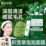 柏氏PAT&aposS積雪草泡泡面膜深層清潔毛孔補(bǔ)水保濕細(xì)膩水潤自發(fā)泡涂 1盒體驗裝泡泡面膜