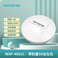 維盟WAP-4001C 雙頻1167Mbps千兆無(wú)線AP吸頂式企業(yè)級(jí)酒店別墅全屋 PoE供電60用戶 WAP-4001C