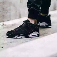 耐克（NIKE）女鞋Air Jordan 6 Floral GS AJ6高幫籃球鞋 768881-003 36.5