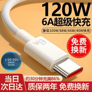 馳界6A安卓數(shù)據(jù)線適用vivo超級快充Micro USB手機充電器type-c線華為小米紅米榮耀oppo120W/66W閃充線 【1米】Type-c超級閃充線【6A超級快充】