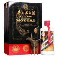 茅臺（MOUTAI）【飛天茅臺】貴州茅臺酒 53度 茅臺飛天珍品系列 醬香型白酒 53度 500mL 1瓶 小木珍