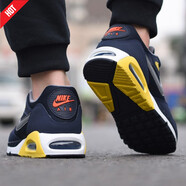耐克（NIKE）官方艦店男鞋 春夏新款運動鞋AIR MAX氣墊緩震耐磨休閑透氣跑步鞋 511416-400藍黃/AIR MAX氣墊 44