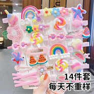 易簡（yijan）女童發(fā)夾頭飾2024年新款網(wǎng)紅可愛側(cè)邊劉海夾兒童寶寶超萌發(fā)卡發(fā)飾