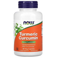 美國NowFoods諾奧姜黃素Tumeric Curcumin姜黃根60粒膠囊 60粒