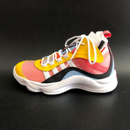 李寧（LI-NING）綜合訓練鞋無(wú)界男子緩震訓練鞋運動(dòng)鞋 陽(yáng)光橙/光譜黃/標準白-4 39.5