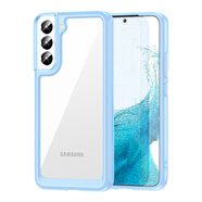 三星   SAMSUNG適用三星GalaxyS2機(jī)殼防摔三星s22+手機(jī)套透明s23個(gè)性新款S22Ultr 糖果藍(lán)亞克力太空殼 三星GalaxyS24+