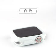 iSeriseWatch適用iwatch8/7/se保護(hù)殼蘋果手表s10代硅膠殼套apple watch6全屏防摔 白色 44mm(4-6代/SE)