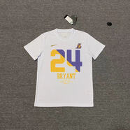 騰訊體育nba籃球訓練服湖人籃網(wǎng)勇士隊速干短袖T恤運動(dòng)投籃服出場(chǎng)服 01款科比24號[白色]短袖 XL碼[175-180]身高