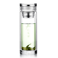 寶菲尼（BOFIN）雙層玻璃杯透明水晶杯耐熱玻璃茶杯運動(dòng)戶(hù)外商務(wù) 馬到成功 301-400ml