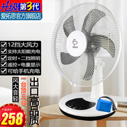 愛(ài)拓思 新款廚房家用臺(tái)式可充電風(fēng)扇16吋12吋大風(fēng)力 學(xué)生宿舍蓄電池風(fēng)扇廁所便攜式移動(dòng)戶外太陽(yáng)能電風(fēng)扇 16寸遙控款/增配+備用電池12-30小時(shí)