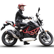 艾璐歌摩托車(chē)梟風(fēng)跑車(chē)賽車(chē)重型機(jī)車(chē)趴賽可上牌摩托車(chē)電動(dòng)跑車(chē)電摩大跑車(chē) 白色 電動(dòng)款裸車(chē)不含電池