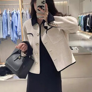 妍莉芬（yanlifen）小香風(fēng)外套女裝短款2025年春季新款休閑棒球服風(fēng)衣外套上衣春秋 白色 L 【95-120斤】
