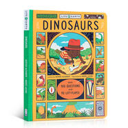 英文原版 地球上的生命系列：恐龍  趣味科普紙板翻翻書 Life on Earth: Dinosaurs