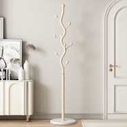 圣諾依琳奶油風(fēng)衣帽架落地臥室家用掛衣架高級藝術(shù)個(gè)性衣架樹(shù)杈 白色