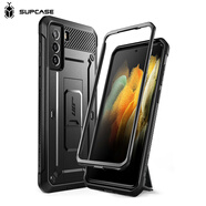 SUPCASE 三星 GalaxyS21\/S22\/S22Ultra 新款全包防摔三防手機(jī)殼男款 三星S21FE【裂漆黑】