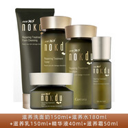 NOKDUnokdu eco 36.9° 韓國高麗雅娜nokdu綠豆美顏滋養(yǎng)保濕護膚品套裝 潔面+水+乳液+面霜+精華