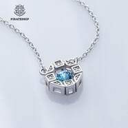 海盜船銀飾項(xiàng)鏈 女S925銀吊墜心動一刻項(xiàng)鏈 簡約時(shí)尚個(gè)性百搭 海藍(lán)色