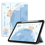 zoyu iPad Air7保護(hù)套帶筆槽11英寸2025款M3芯片適用蘋果Air6保護(hù)殼平板2024三折air5卡通可愛全包 探索月球【配鋼化膜】 2025/2024款A(yù)ir7/6【11英寸】