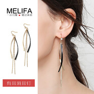 美立方飾品 耳夾無耳洞女韓國氣質耳釘潮人五角星星耳環(huán)長款簡約個性星期耳飾 長款耳釘(一對)