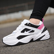 耐克（NIKE）老爹鞋女鞋秋冬季新款qiuM2K厚底運動(dòng)鞋低幫網(wǎng)紅經(jīng)典休閑鞋跑步鞋 AO3108-105白色中國紅黑 40