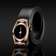 天顓LUYSPOL路易斯保羅專(zhuān)柜保羅男士情人節腰帶潮流百搭牛皮工匠老奴 金色 110cm (120斤-140斤)