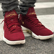 耐克（NIKE）男鞋 Lebron 16 詹姆斯16代 黑白緩震耐磨實(shí)戰(zhàn)籃球鞋AO2595-006 AO2595-601 酒紅 豹紋 43