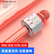 Aseblarm 手機(jī)全民K歌直播無線藍(lán)牙音響兒童麥克風(fēng)專用KTV話筒MP3一體式 土豪金【充電線+音頻線+防噴棉】