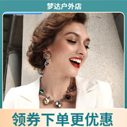 Eternelle&Rasine法國奧地利水晶短款鎖骨鏈 歐美復古風裝飾項鏈女吊墜