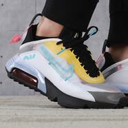 耐克（NIKE）男鞋夏季新品 AIR MAX 2090 運(yùn)動(dòng)休閑跑步鞋BV9977-101 CT1091-100 白藍(lán)黃 38.5