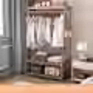 全友家居同款友家居實(shí)木衣帽架多功能簡(jiǎn)約現代衣架落地家用掛臥室 清色加高雙層100cm