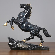 銅欣祥銅馬擺件馬到成功辦公室公司開(kāi)業(yè)喬遷禮品客廳玄關(guān)酒柜家居裝飾品 小冰裂馬【配禮盒】
