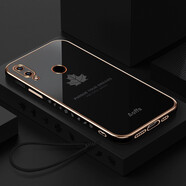 佩諾榮耀8X手機(jī)殼honor8x保護(hù)套JSN一AL00a全包防摔電鍍側(cè)邊楓葉硅膠直邊男女款新潮軟外殼 榮耀8X【電鍍楓葉】經(jīng)典黑