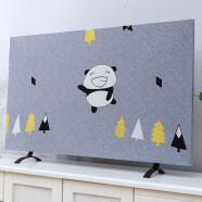 温恋（wenlian）电视罩新款欧式弹力盖巾家用挂式液晶电视机防尘套盖布2022新款 小熊猫 46-55英寸通用