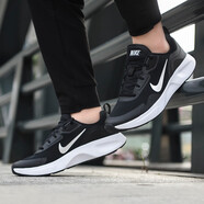 耐克（NIKE）男鞋2025新款夏季運(yùn)動(dòng)鞋REVOLUTION 8 緩震跑步鞋赤足休閑鞋 黑色白CJ1682-004網(wǎng)面透氣 42