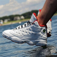 耐克（NIKE）新款男鞋女鞋 AIR JORDAN AJ13 喬13 高幫運動鞋實戰(zhàn)籃球鞋  414571-414574-103 白紅 40女