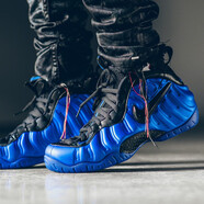 耐克（NIKE）新款男鞋 Air Foamposite 噴泡玫瑰金尼克斯籃球鞋314996-602 624041-403 藍(lán)黑泡閃電速發(fā) 42