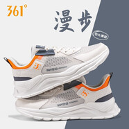 361度男鞋運(yùn)動(dòng)鞋子男跑步鞋夏季網(wǎng)面舒適軟底休閑慢跑鞋 西米色/宇宙灰-2 43