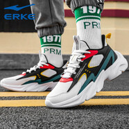 鴻星爾克男鞋運動鞋男秋冬季2025年新款紅星網(wǎng)面透氣男士休閑跑步鞋子輕便 正黑4088 41