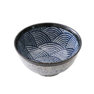 韓龍（HANLONG） 日本進(jìn)口日式陶瓷大碗方便面碗宿舍用學(xué)生吃泡面碗麥片拉面碗家用 青海波