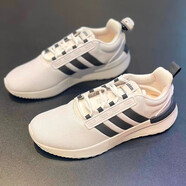 阿迪達斯（adidas）跑步鞋男鞋 春秋季新款經(jīng)典三條紋輕便健身緩震防滑休閑鞋運動鞋 GZ8182/RACER TR21 42.5 (265mm)