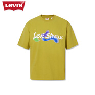 Levi's【商場(chǎng)同款】李維斯情侶同款短袖T恤簡(jiǎn)約時(shí)尚百搭 黃色 M