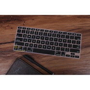 優(yōu)本配 蘋(píng)果MacBook Air A1466/A1369鍵盤(pán)膜A1398筆記本電腦貼膜保護墊 半透黑色 蘋(píng)果一體機iMac ME086CH/A-A1314