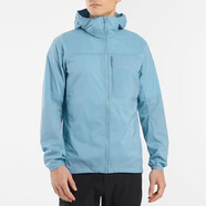 始祖鳥(niǎo)（ARC'TERYX）男子戶(hù)外皮膚衣 風(fēng)衣連帽衫風(fēng)殼夾克外套 遮陽(yáng)釣魚(yú)服 防曬衣服 Squa mish-25172-Solace竹葉藍 M (建議70-85kg)