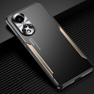 凡盾 華為nova10青春版手機殼金屬nova9Pro保護套SE磨砂智選Hi nova9硅膠套全包 【黑金色】+屏幕保護膜 華為nova9