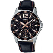 卡西歐（CASIO） Casio/卡西歐防水時(shí)尚潮流電子石英指針皮帶手表男 MTD-330系列